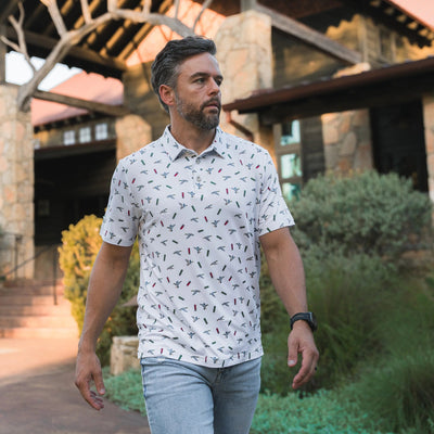 Burlebo Ducks and Shells Performance Polo - Southern Soule Designs