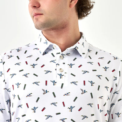 Burlebo Ducks and Shells Performance Polo - Southern Soule Designs