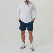 Burlebo Everyday Shorts Deep Water Navy - Mayan Pocket - Southern Soule Designs