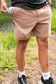 Burlebo Everyday Shorts Desert Tan/Flying Ducks - Southern Soule Designs