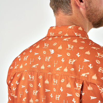 Burlebo Gameday in Austin Performance Button Up - Southern Soule Designs