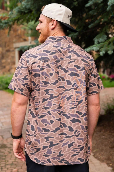 Burlebo Gauge Camo Performance Button Up - Southern Soule Designs