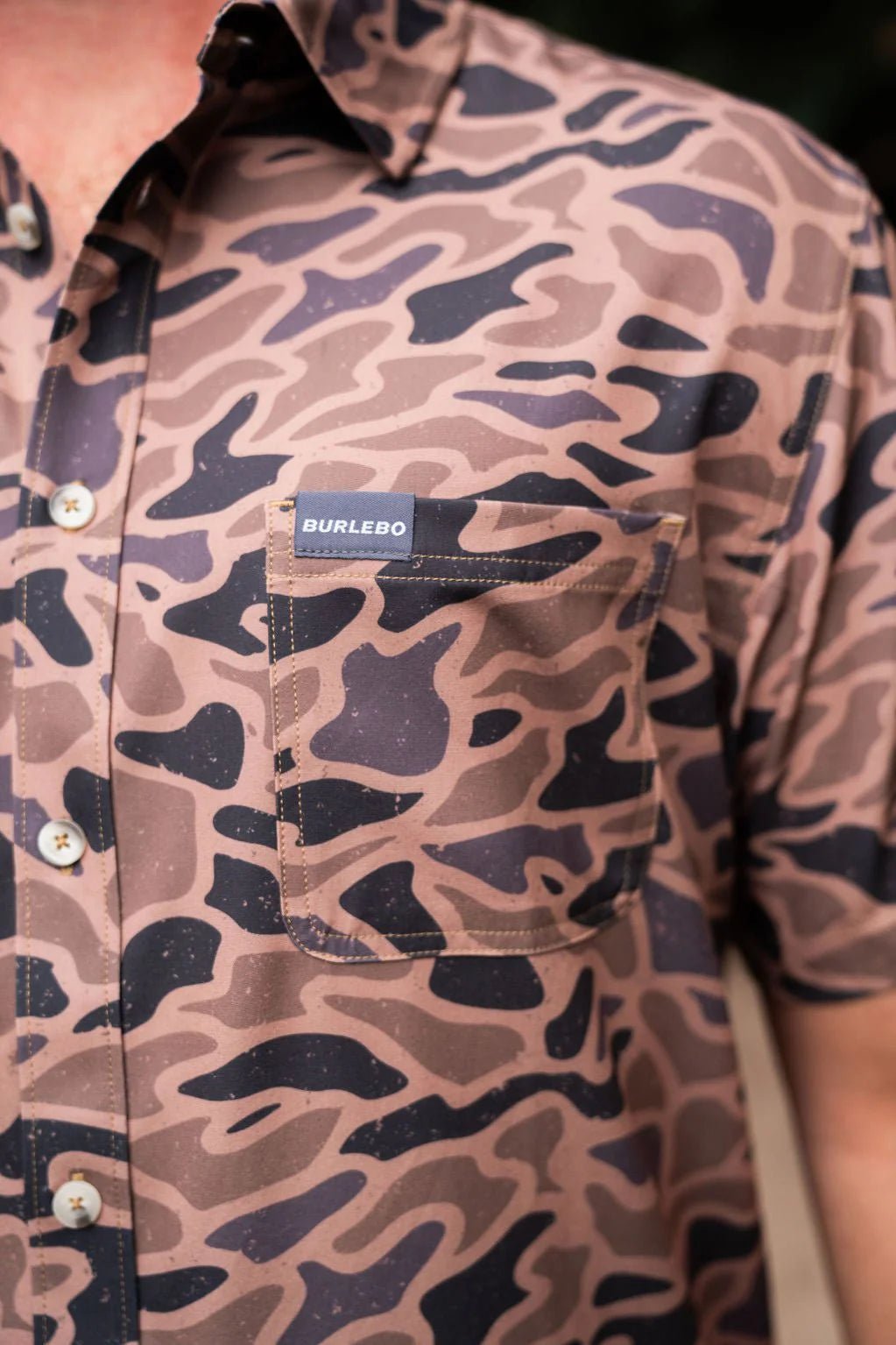 Burlebo Gauge Camo Performance Button Up - Southern Soule Designs