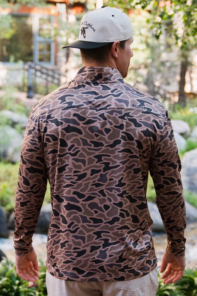 Burlebo Gauge Camo Quarter Zip - Southern Soule Designs