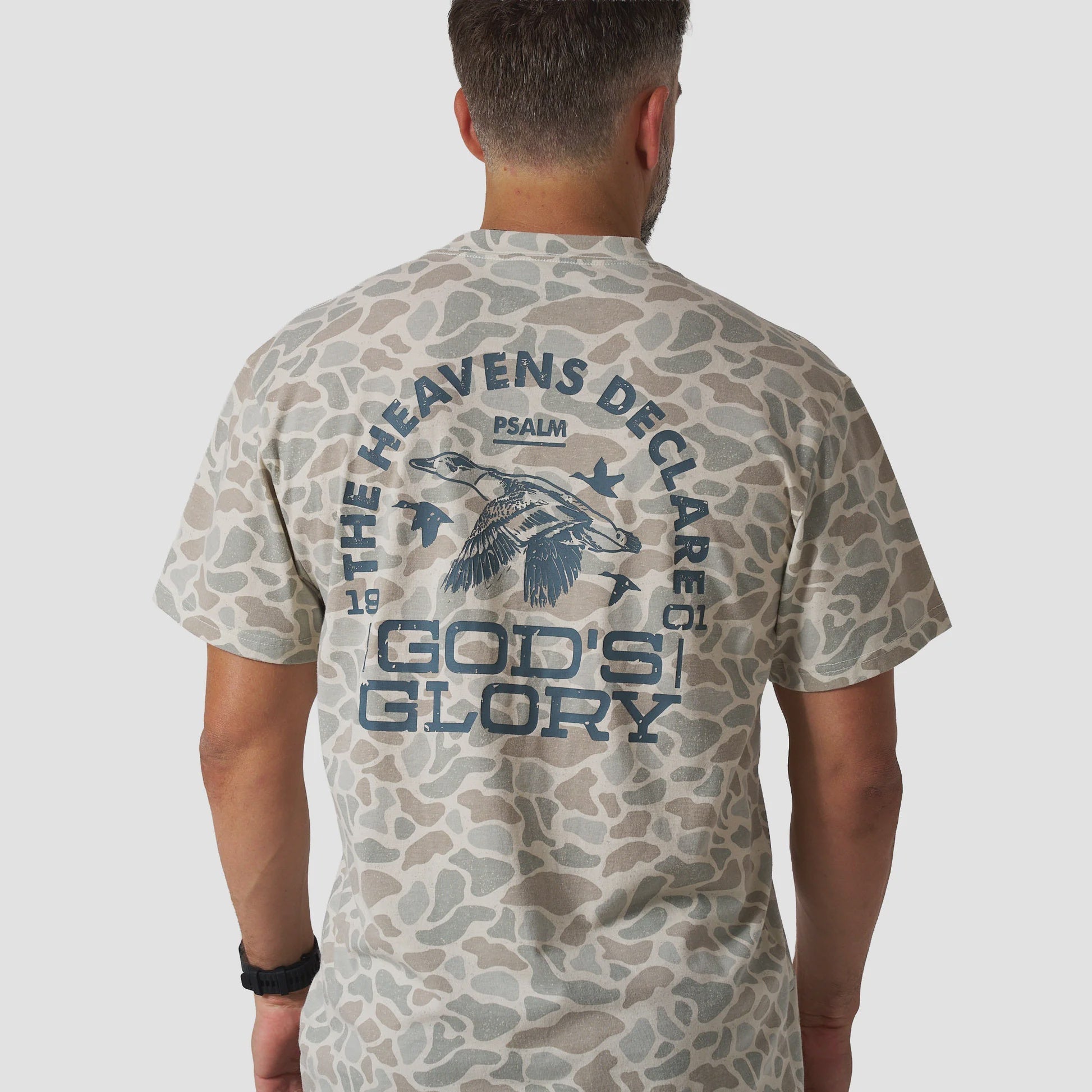 Burlebo God's Glory Classic Deer Camo Tee - Southern Soule Designs