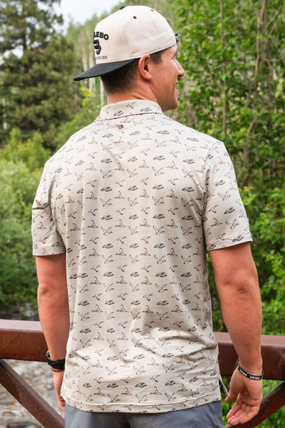 Burlebo Green Flying Ducks Performance Polo - Southern Soule Designs