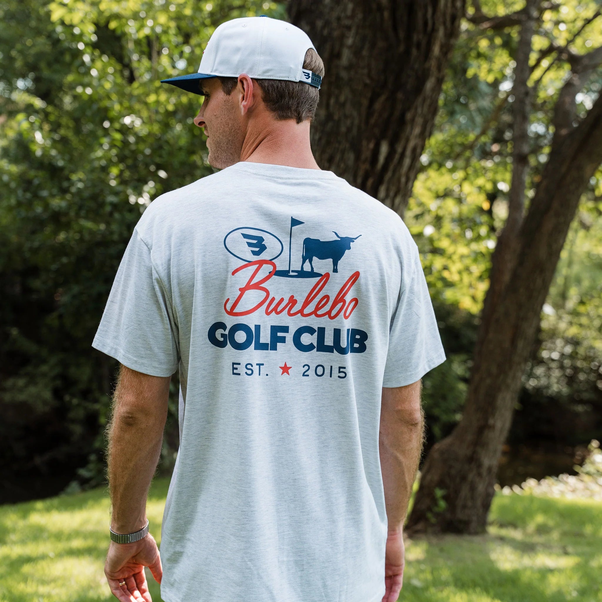 Burlebo Heather Ash Grey Golf Club Short Sleeve Tee - Southern Soule Designs