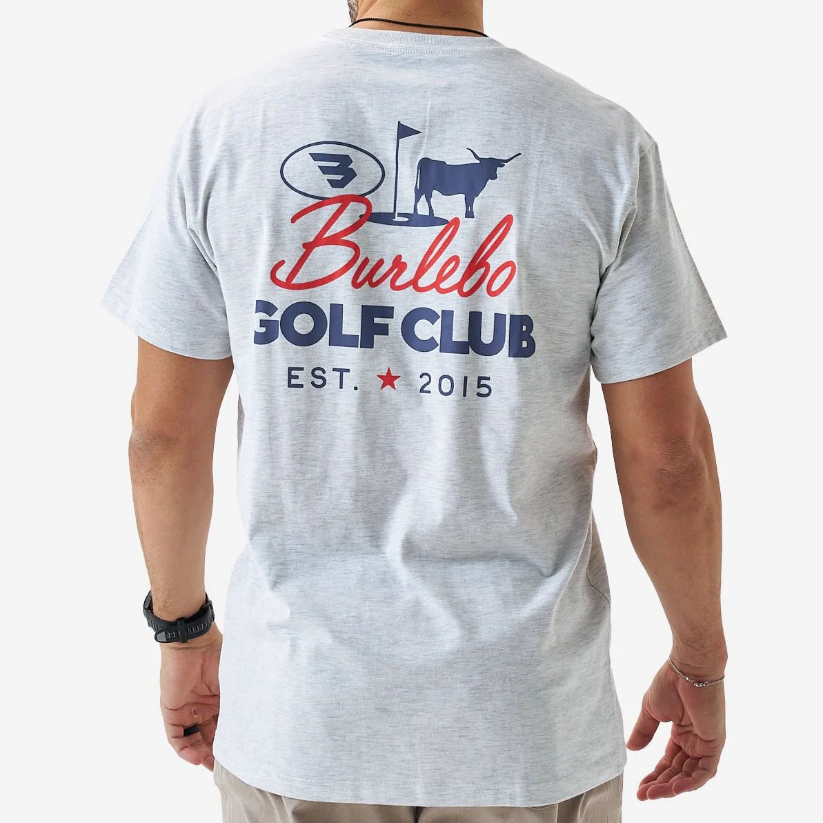 Burlebo Heather Ash Grey Golf Club Short Sleeve Tee - Southern Soule Designs