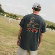 Burlebo Heather Black Duck Wild Short Sleeve Tee - Southern Soule Designs