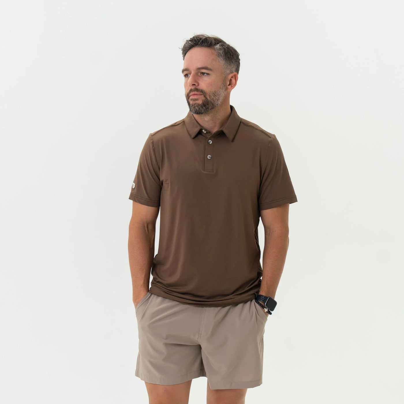 Burlebo Heather Brown Performance Polo - Southern Soule Designs