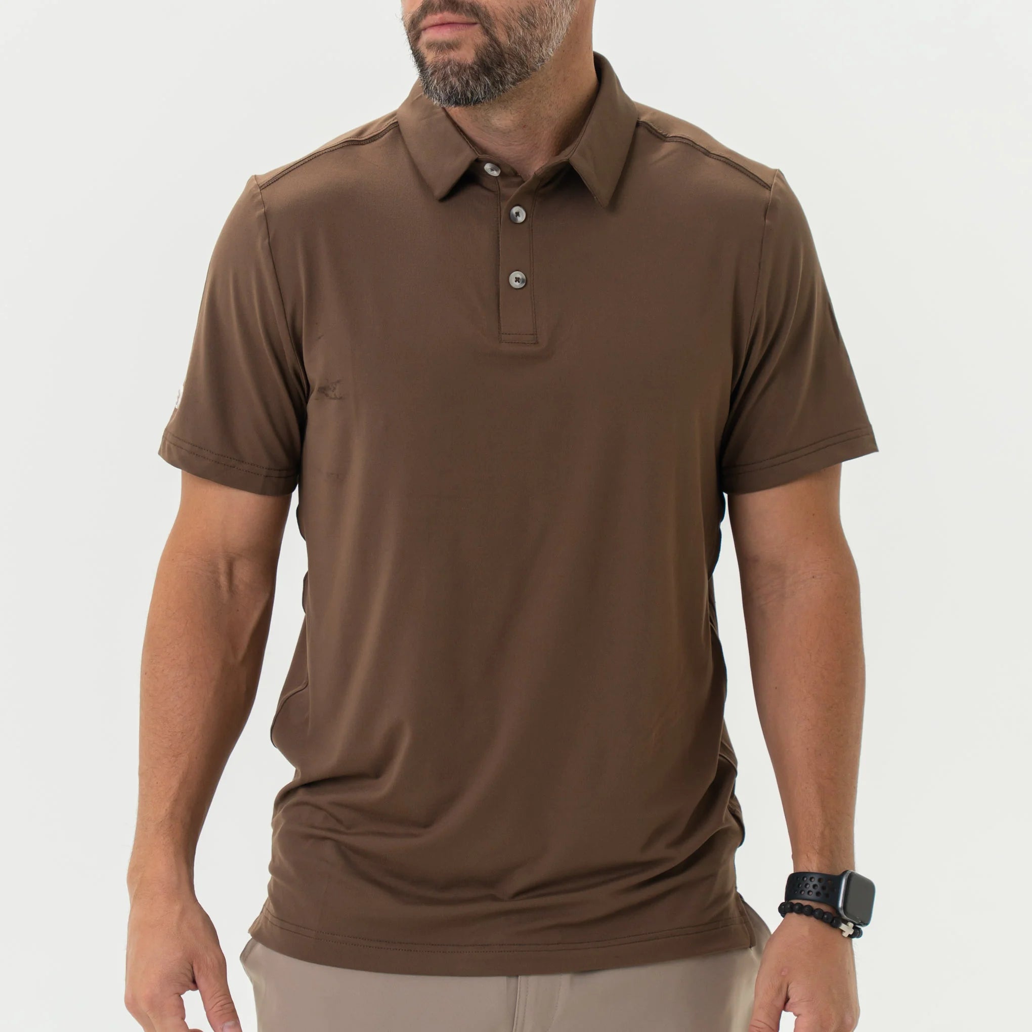 Burlebo Heather Brown Performance Polo - Southern Soule Designs