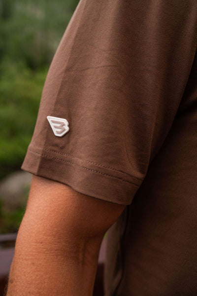 Burlebo Heather Brown Performance Polo - Southern Soule Designs