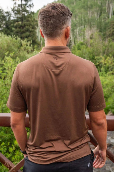 Burlebo Heather Brown Performance Polo - Southern Soule Designs