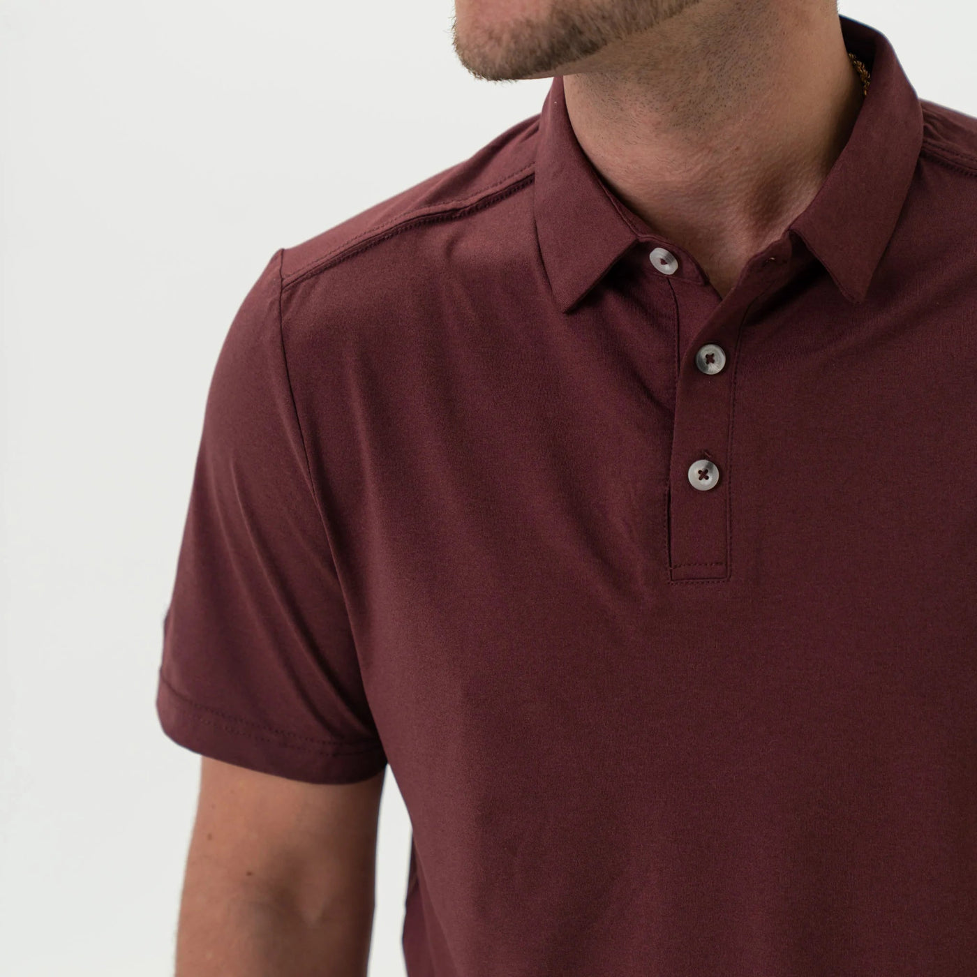 Burlebo Heather Maroon Performance Polo - Southern Soule Designs