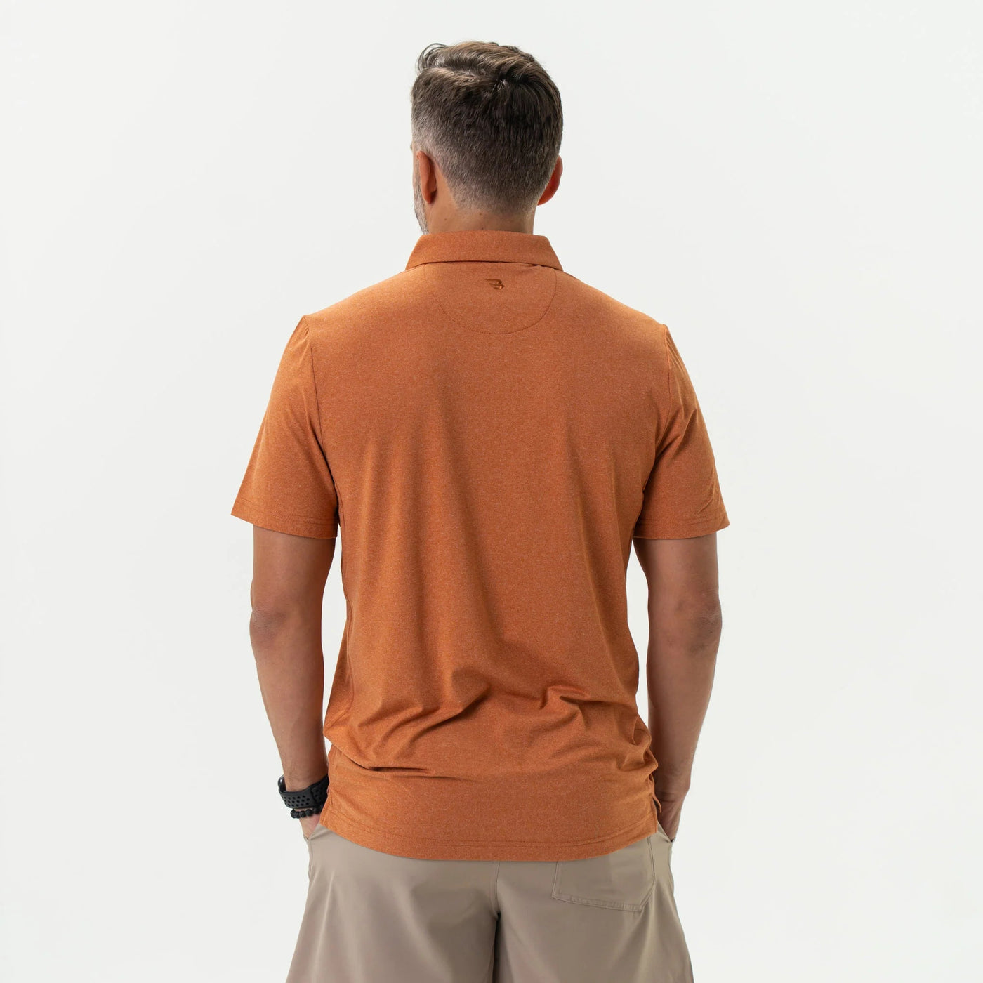 Burlebo Heather Orange Performance Polo - Southern Soule Designs