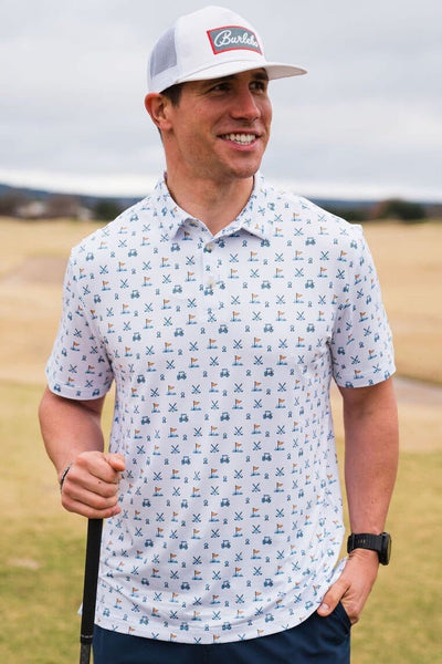 Burlebo Hole in One Perf Polo - Southern Soule Designs