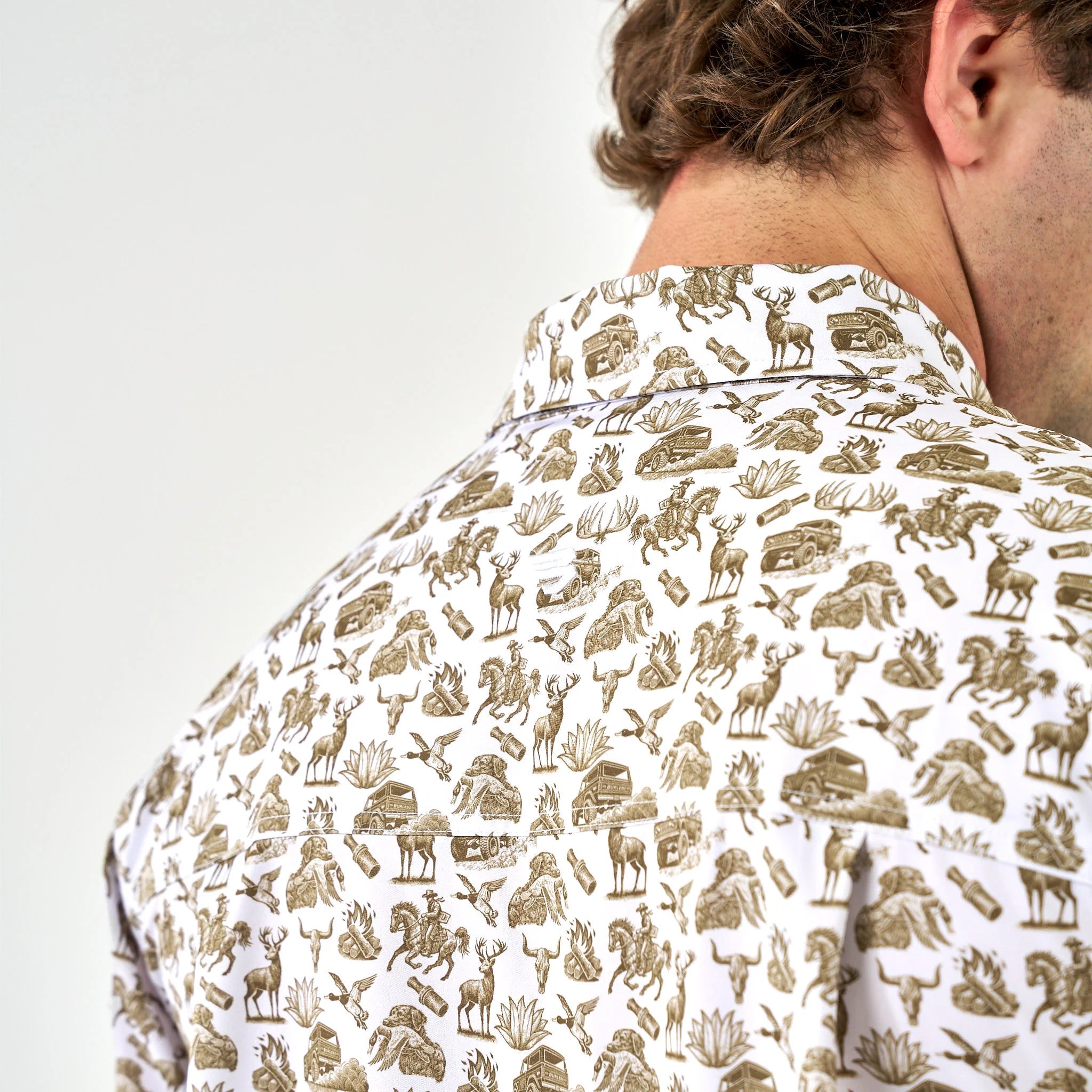 Burlebo Into The Wild Performance Button Up - Southern Soule Designs
