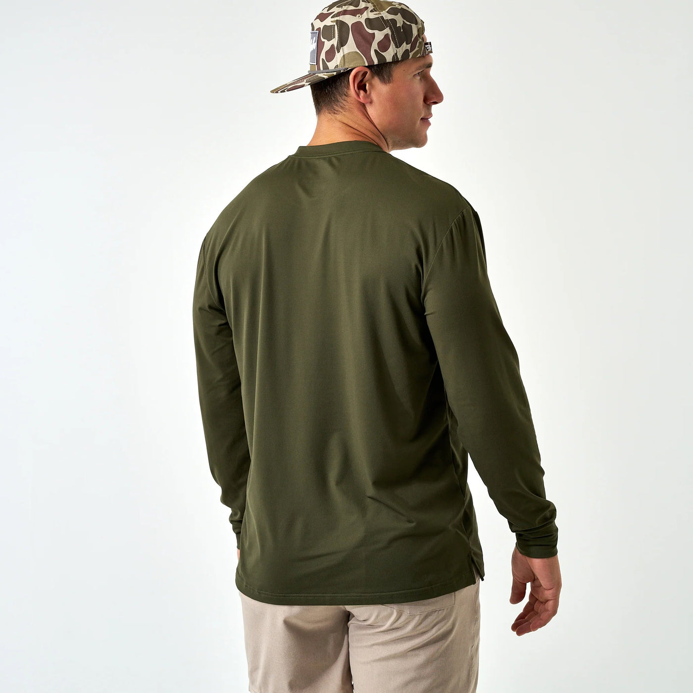 Burlebo LS Mallard Green Go To Tee - Southern Soule Designs