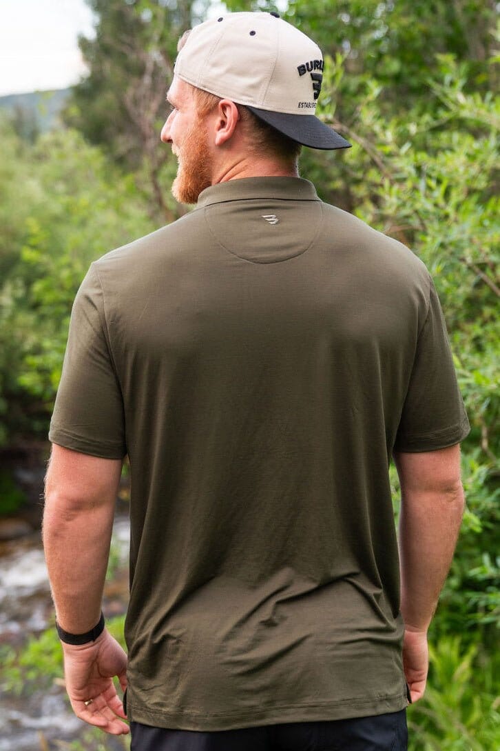 Burlebo Mallard Green Performance Polo - Southern Soule Designs