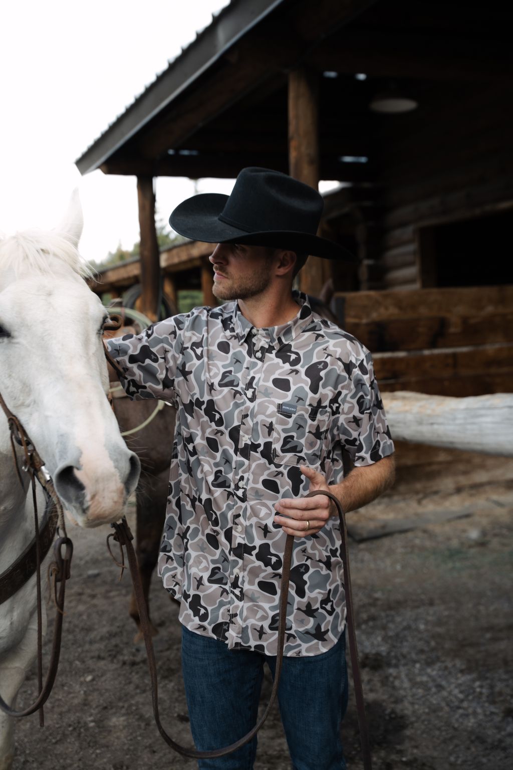 Burlebo Mallard Mayhem Performance Button Up - Southern Soule Designs