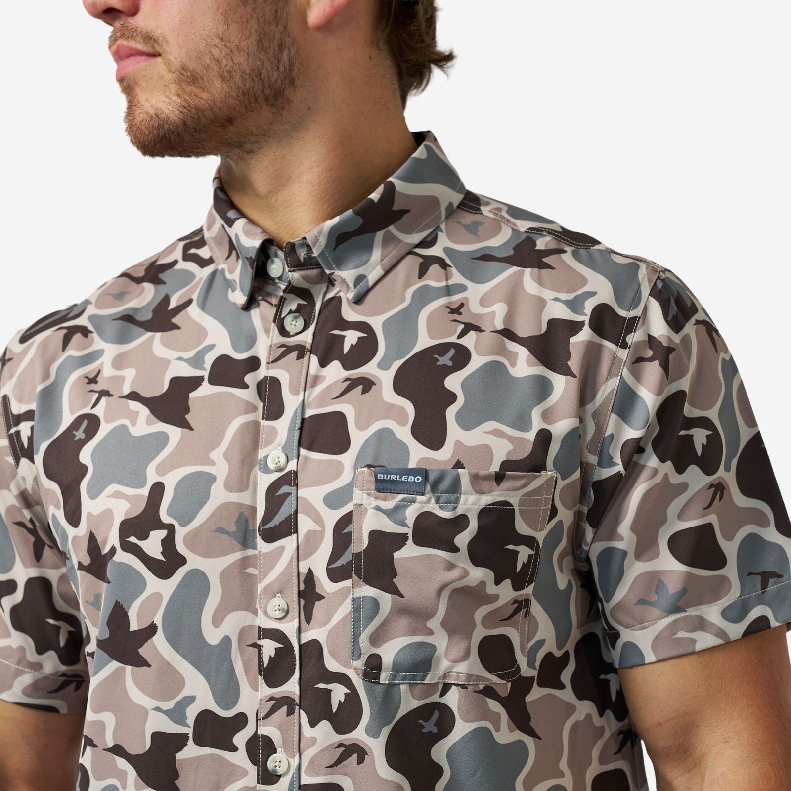 Burlebo Mallard Mayhem Performance Button Up - Southern Soule Designs