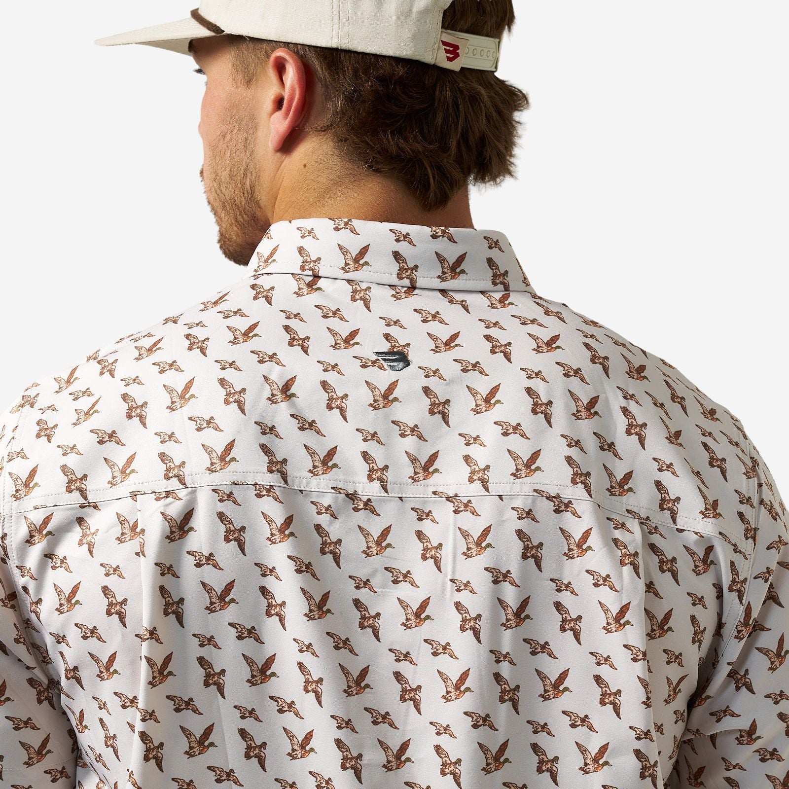 Burlebo Mallards Flying In Performance Button Up - Southern Soule Designs