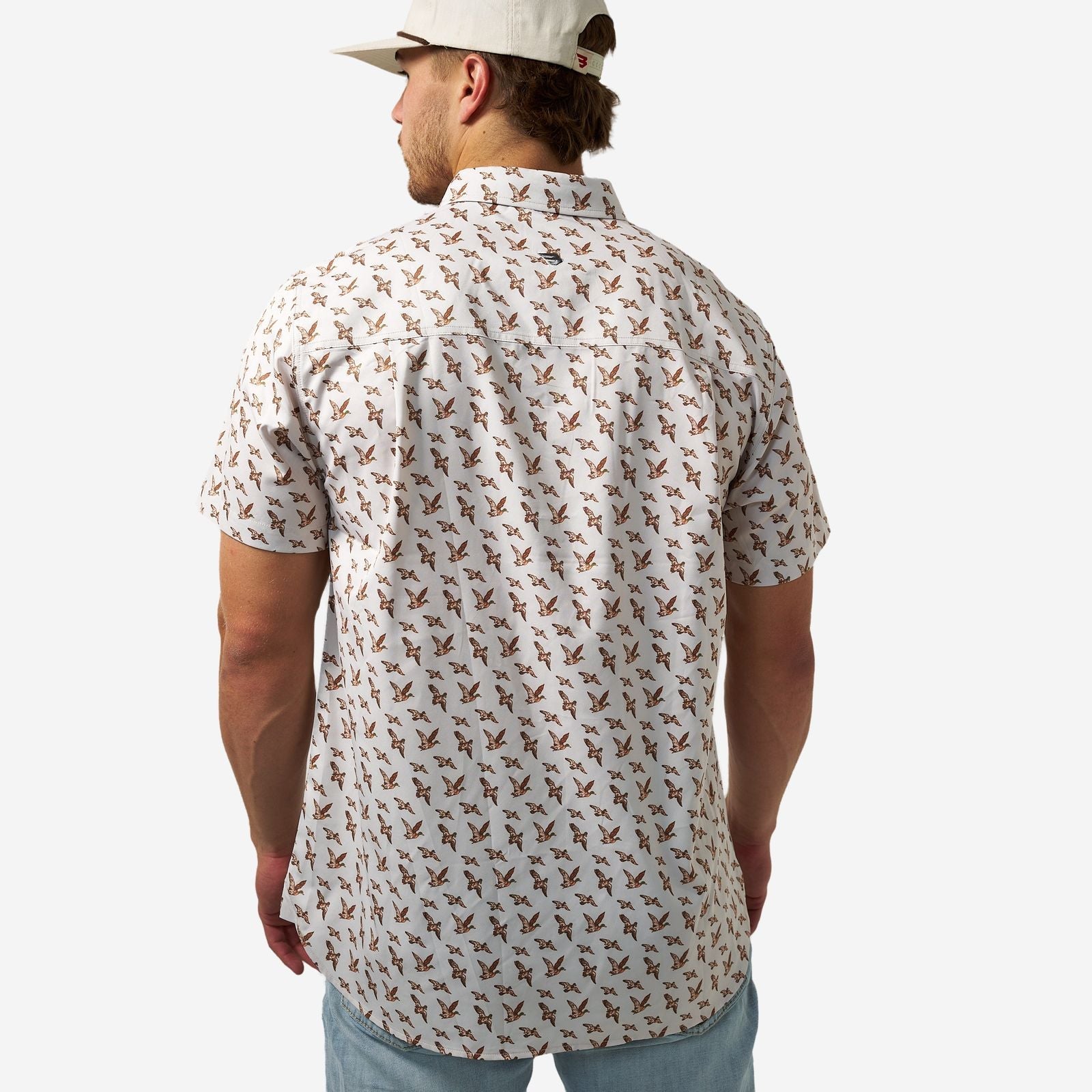Burlebo Mallards Flying In Performance Button Up - Southern Soule Designs