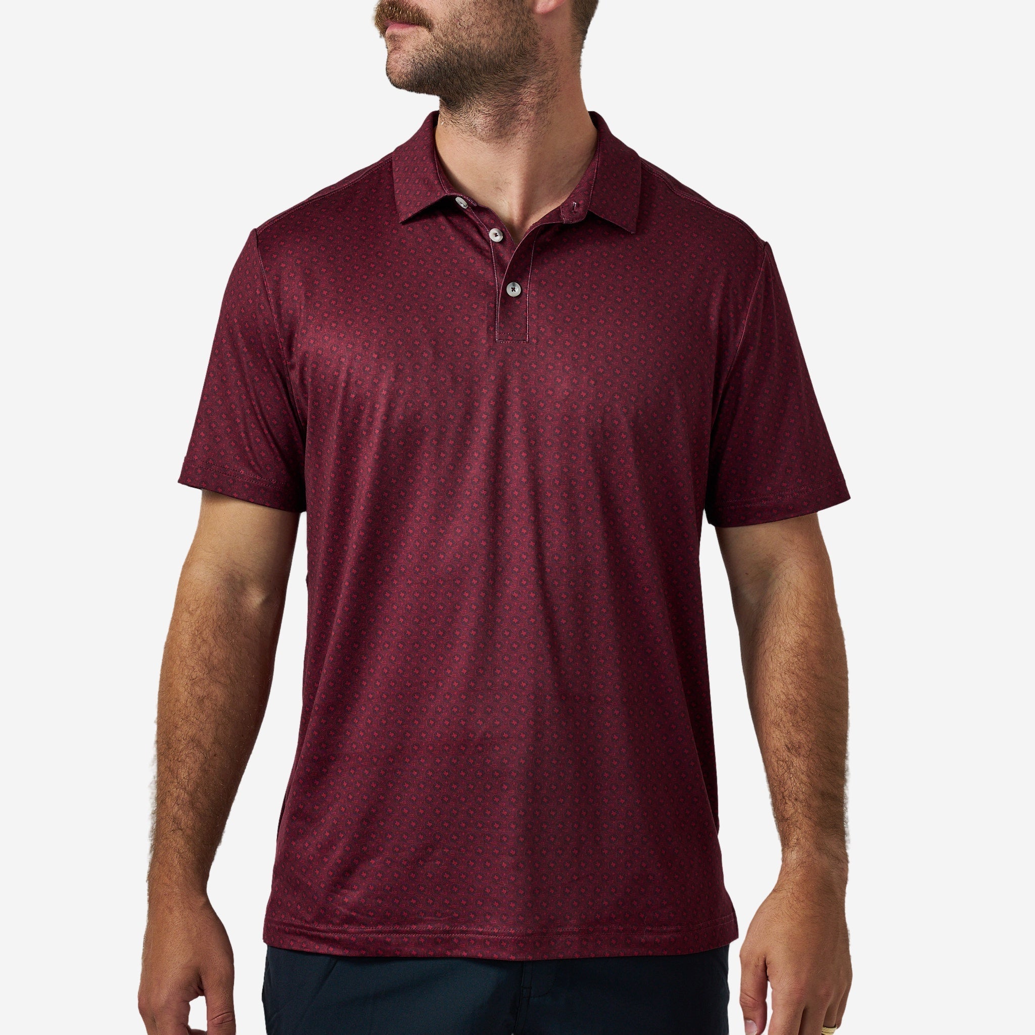 Burlebo Maroon Vintage Helmets Performance Polo - Southern Soule Designs