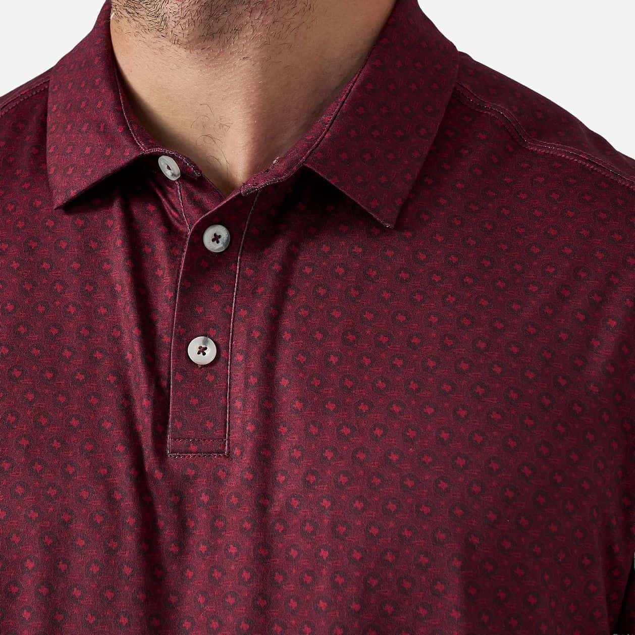Burlebo Maroon Vintage Helmets Performance Polo - Southern Soule Designs
