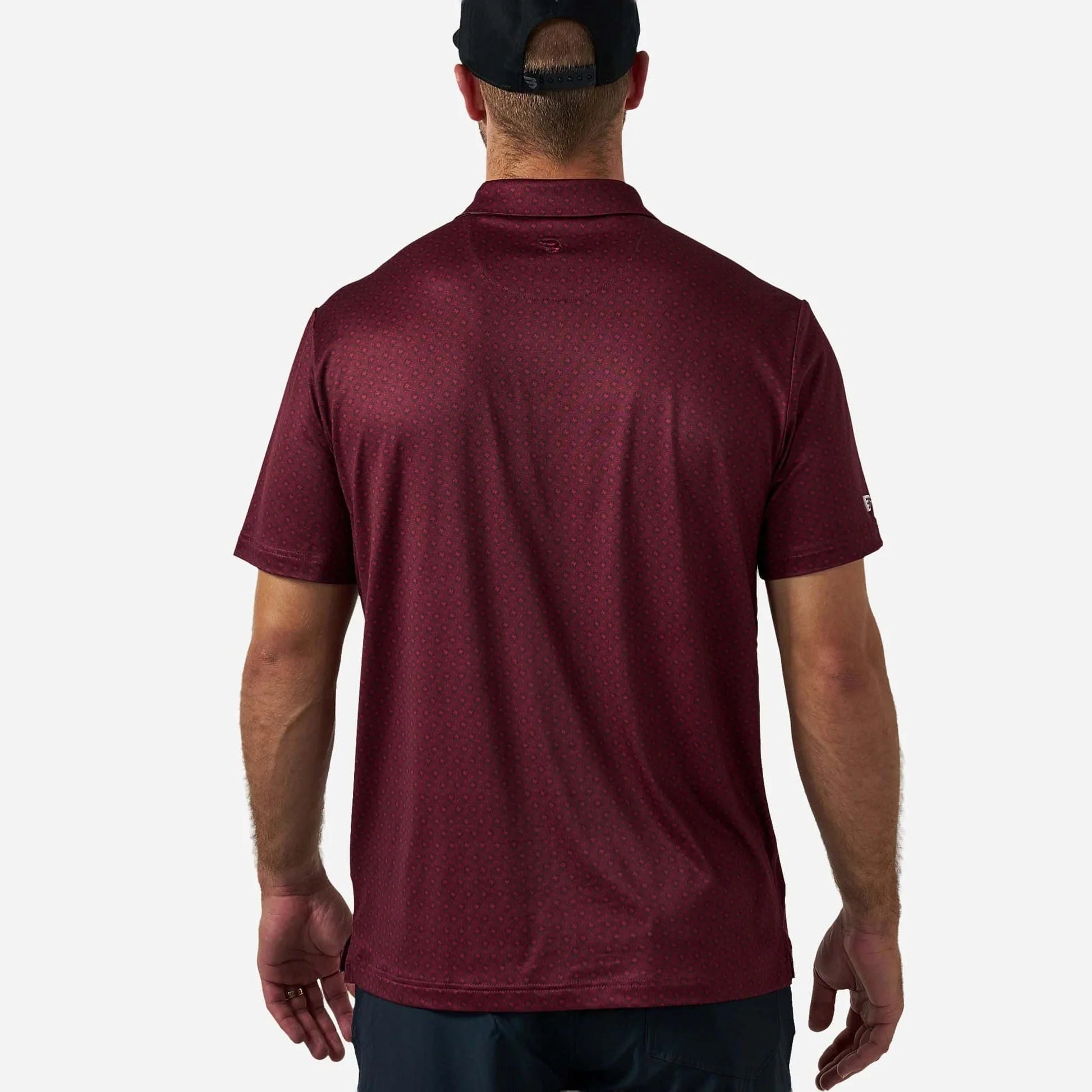 Burlebo Maroon Vintage Helmets Performance Polo - Southern Soule Designs