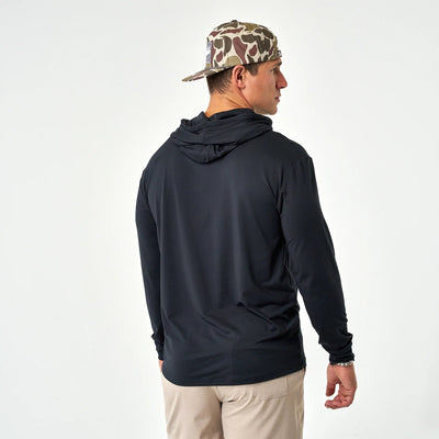 Burlebo Midnight Black Performance Hoodie - Southern Soule Designs