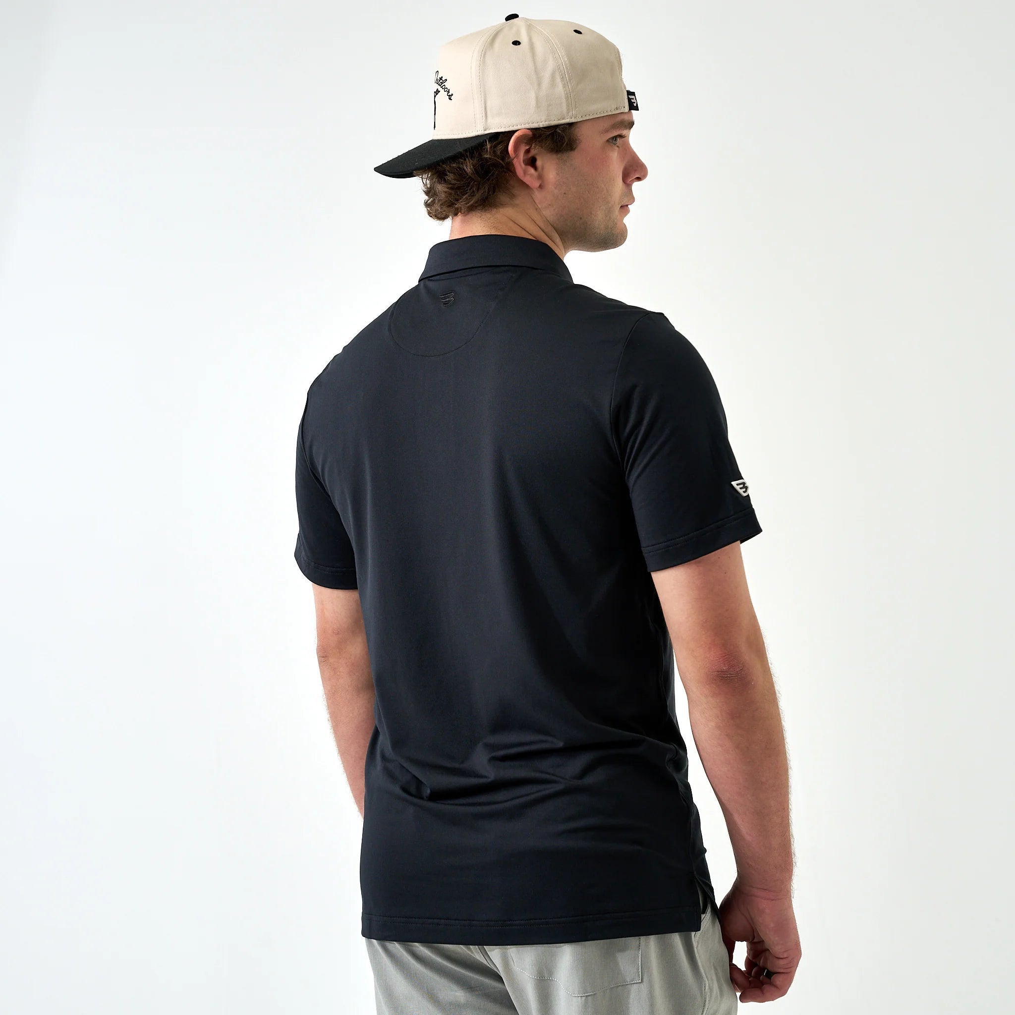 Burlebo Midnight Black Performance Polo - Southern Soule Designs