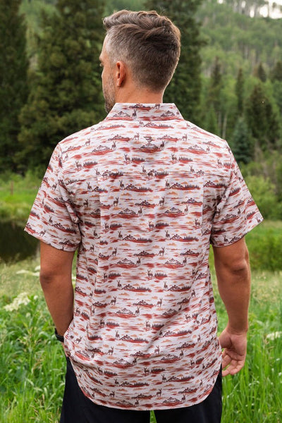 Burlebo Mountain Range Performance Button Up - Southern Soule Designs