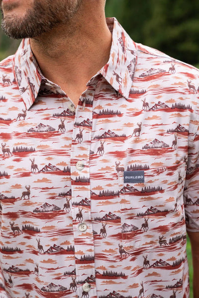 Burlebo Mountain Range Performance Button Up - Southern Soule Designs