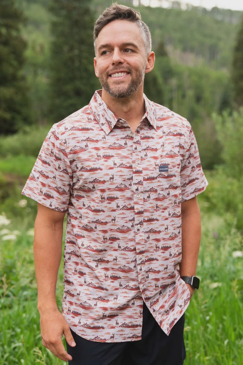 Burlebo Mountain Range Performance Button Up - Southern Soule Designs
