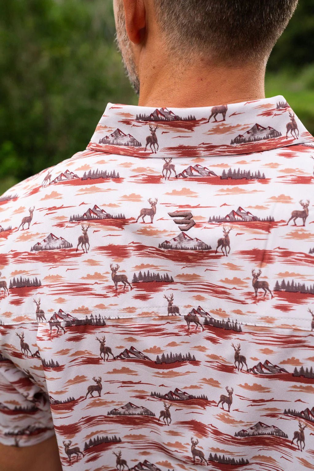 Burlebo Mountain Range Performance Button Up - Southern Soule Designs