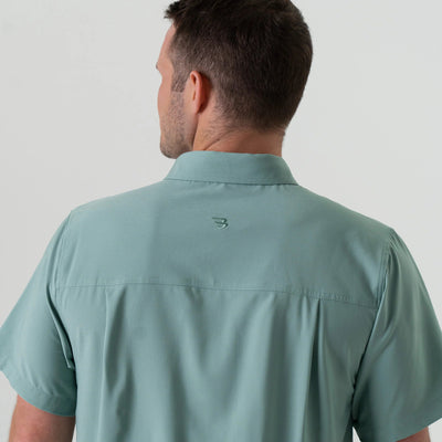 Burlebo Ocean Swell Performance Button Up - Southern Soule Designs