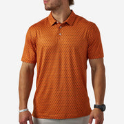 Burlebo Orange Vintage Helmets Performance Polo - Southern Soule Designs