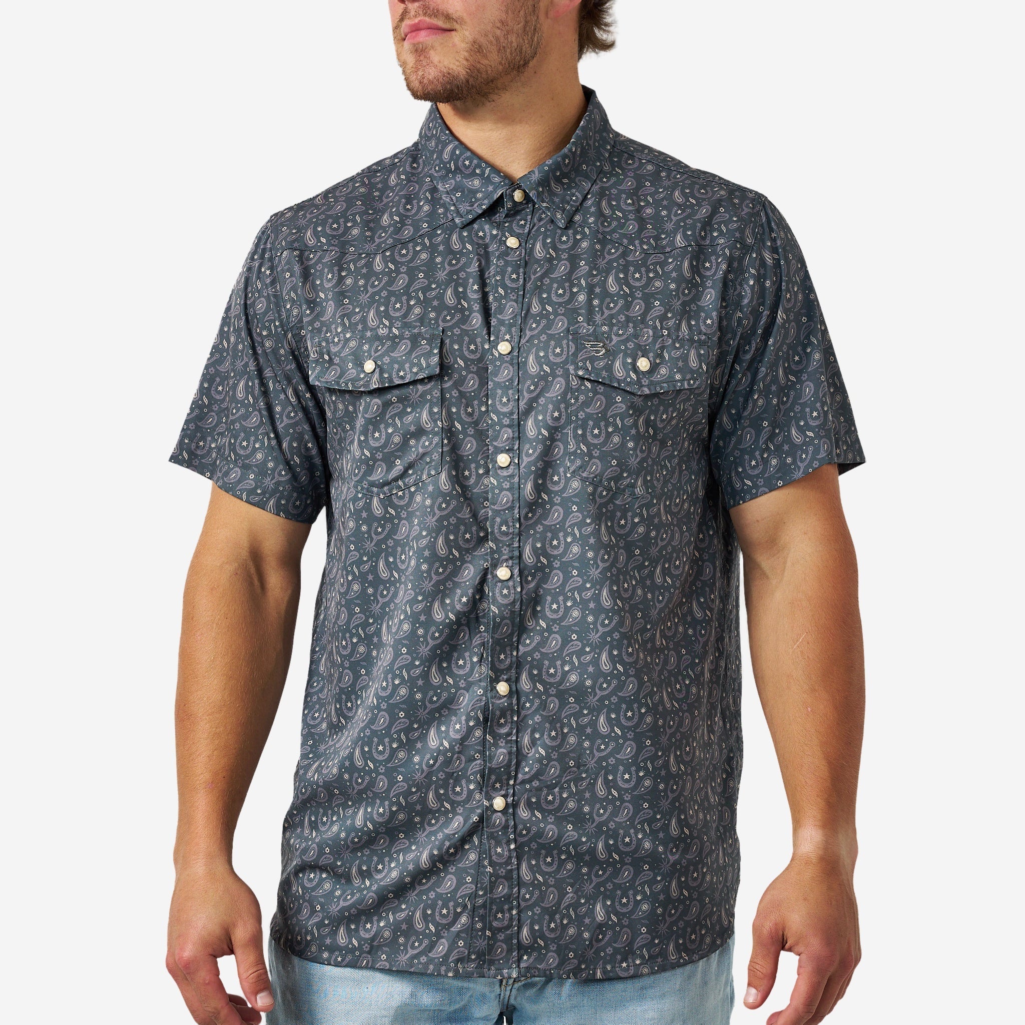 Burlebo Paisley Spurs Performance Western Shirt - Southern Soule Designs