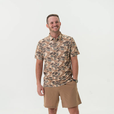 Burlebo Pintail Camo Performance Polo - Southern Soule Designs