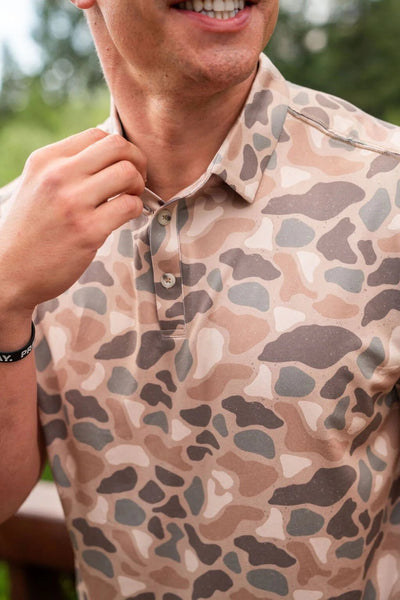 Burlebo Pintail Camo Performance Polo - Southern Soule Designs