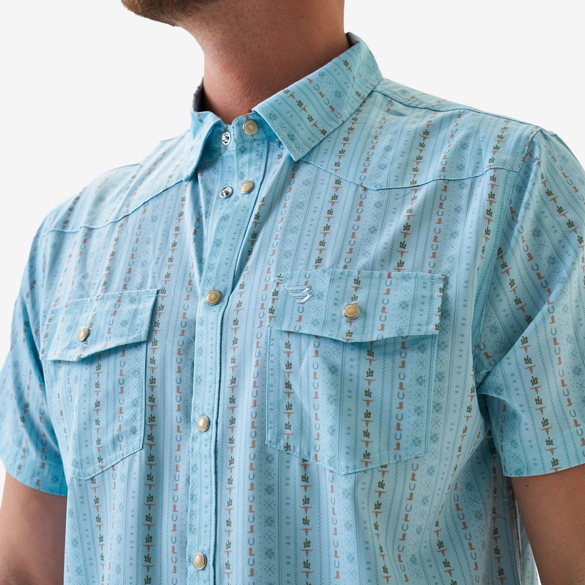 Burlebo Ranch Blue Jean Performance Western Shirt - Southern Soule Designs