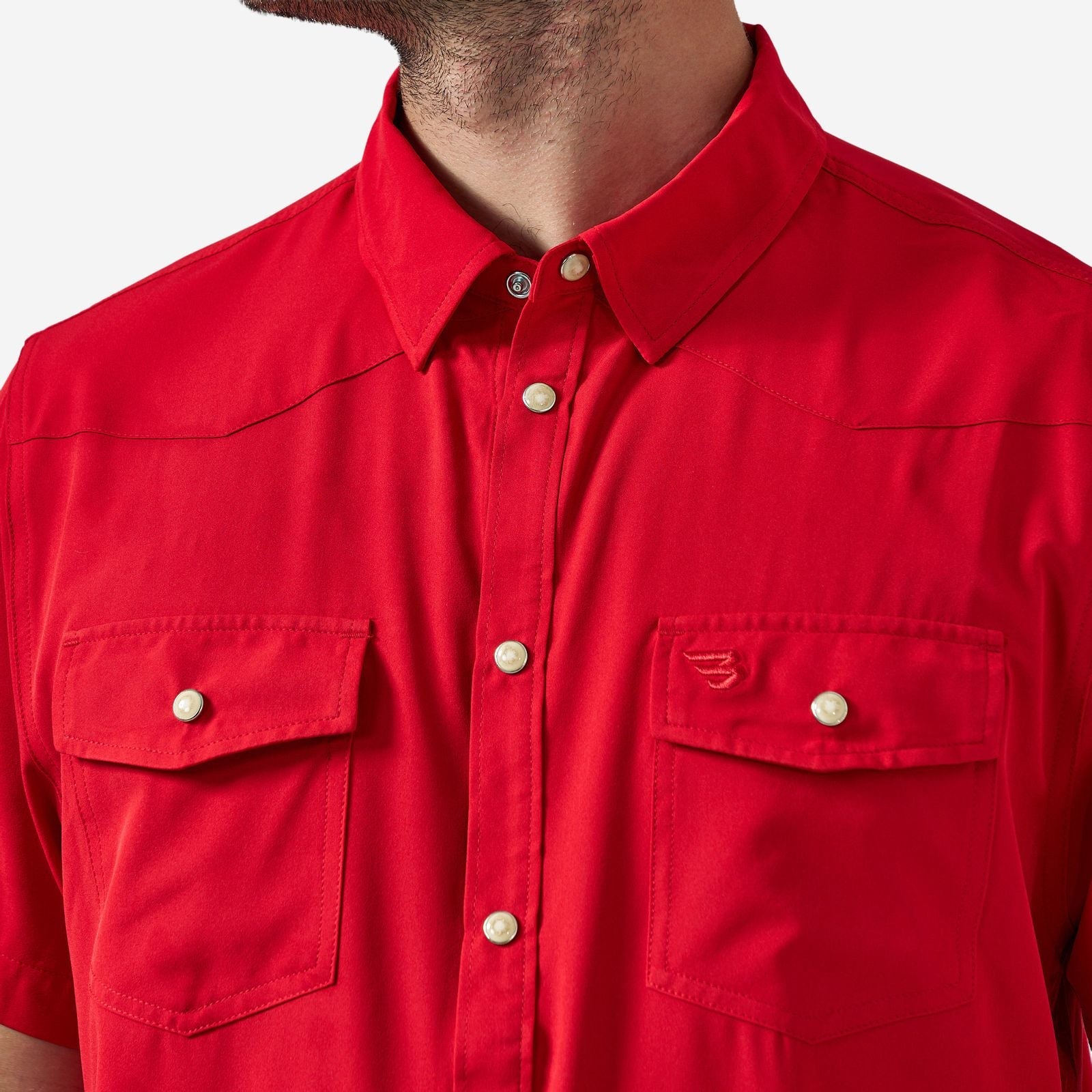Burlebo Red Performance Western Shirt - Southern Soule Designs