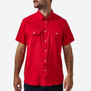 Burlebo Red Performance Western Shirt - Southern Soule Designs