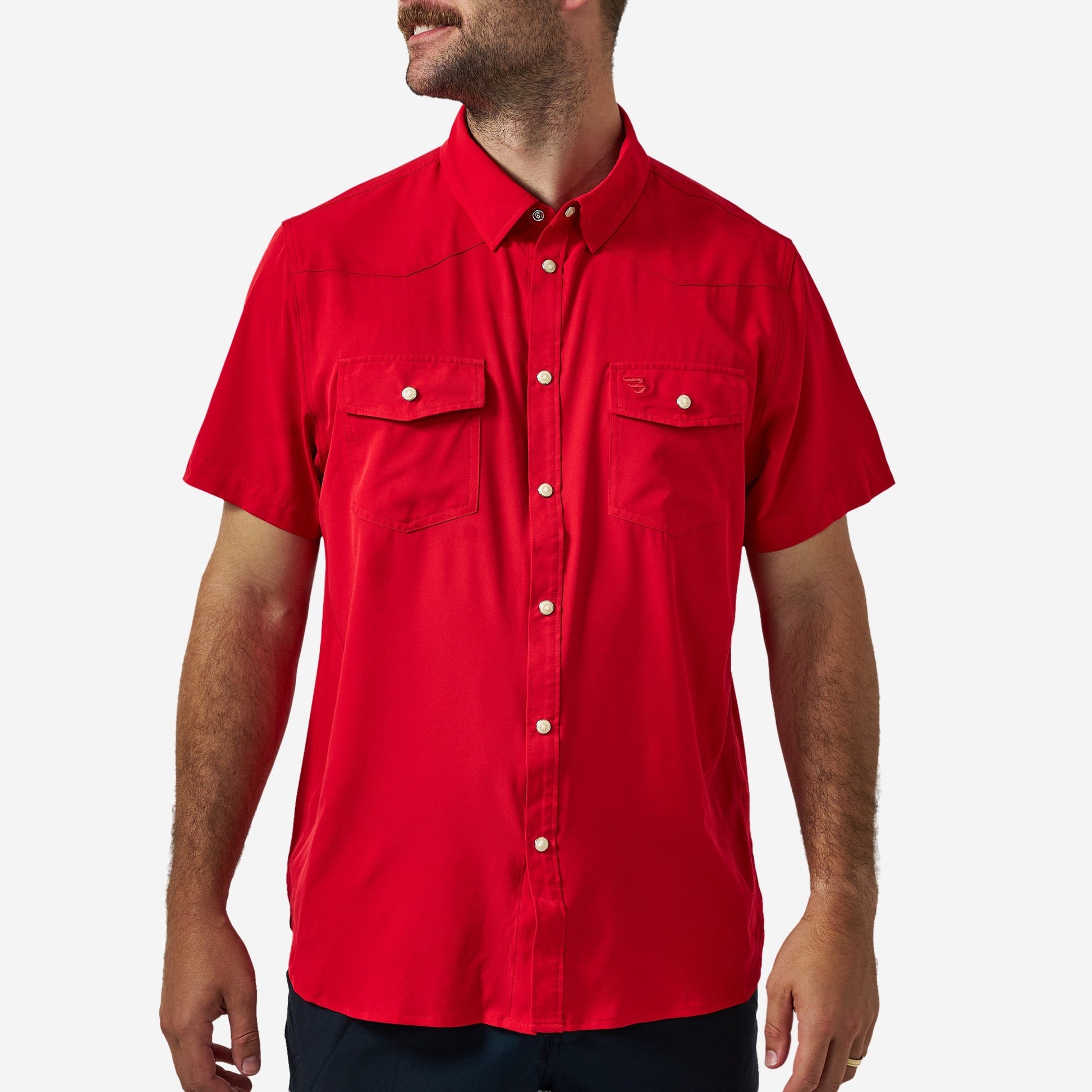 Burlebo Red Performance Western Shirt - Southern Soule Designs