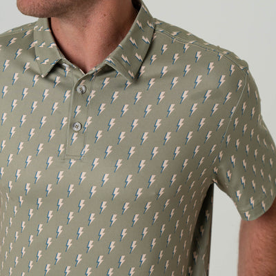 Burlebo Sage Lightning Performance Polo - Southern Soule Designs