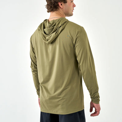 Burlebo Sea Breeze Green Performance Hoodie - Southern Soule Designs