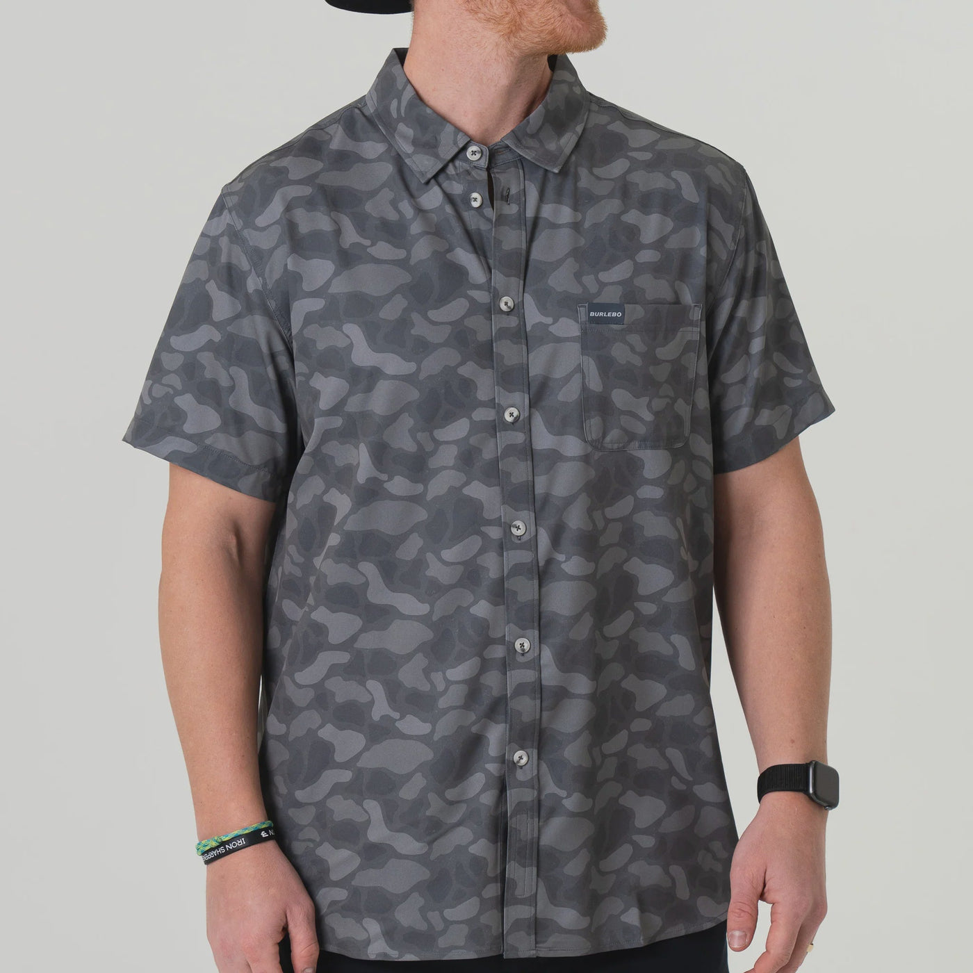 Burlebo Stone Camo Performance Button Up - Southern Soule Designs
