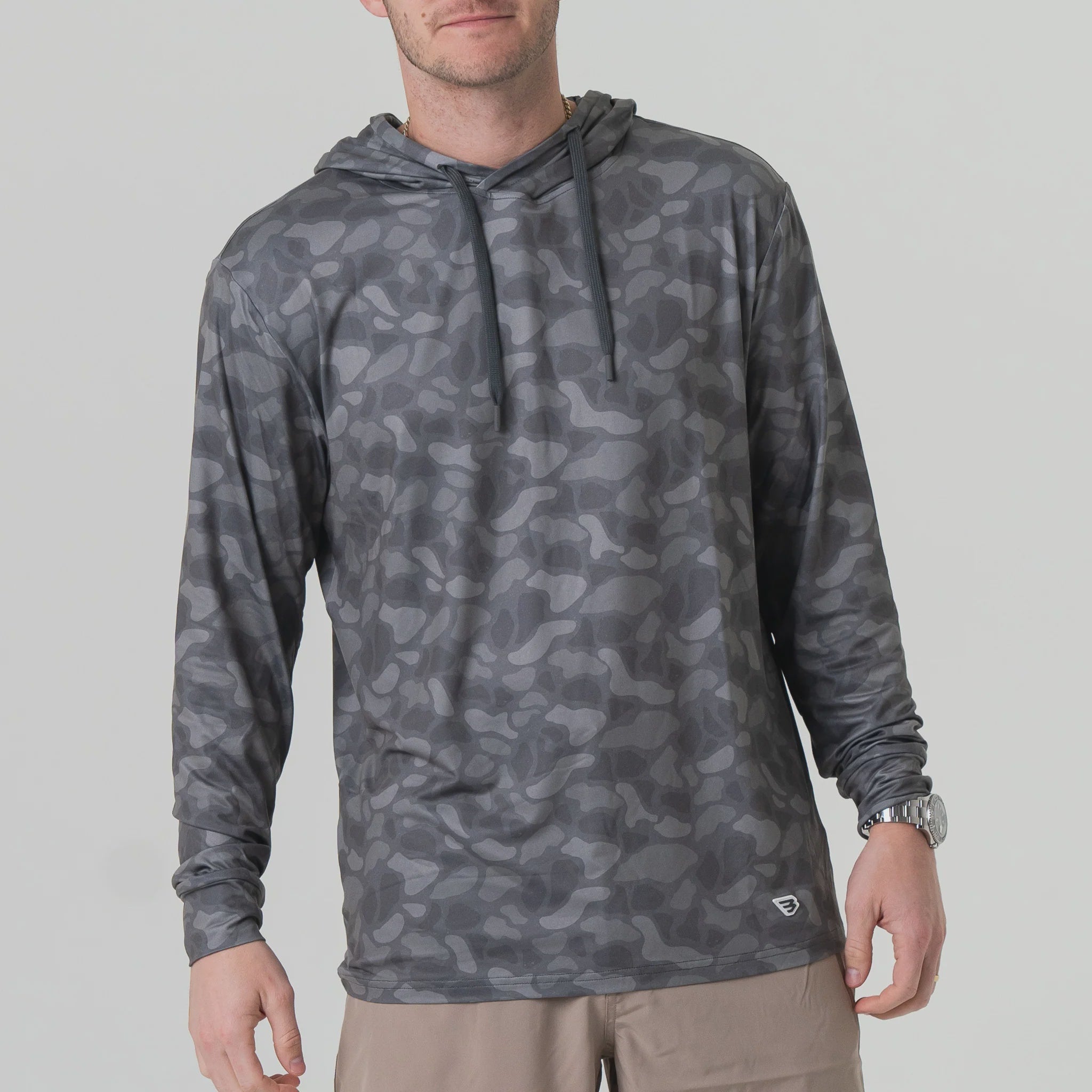 Burlebo Stone Camo Performance Hoodie - Southern Soule Designs