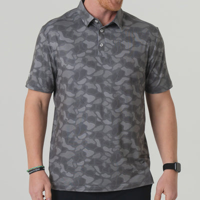 Burlebo Stone Camo Performance Polo - Southern Soule Designs